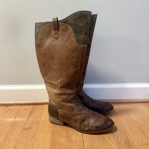 Ariat Paragon Riding Boots Womens 9 Brown Leather Western Knee-High Equestrian